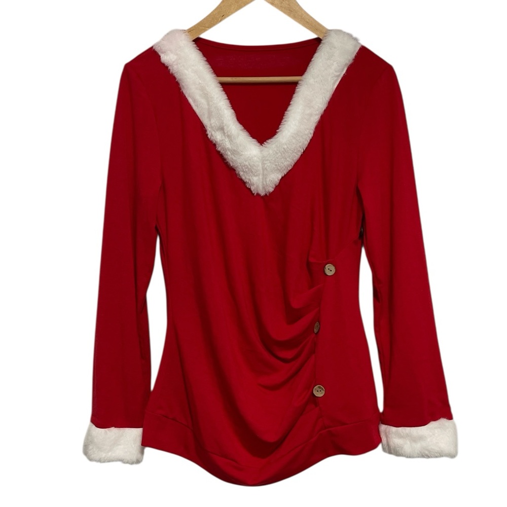 NWT Christmas Long Sleeve Blouse